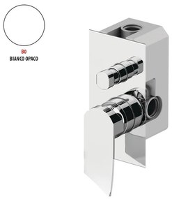 Rubinetto per doccia ad incasso monocomando Soffio bianco lucido GATTONI RUBINETTERIA