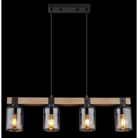 Globo 15555-4H - Lampadario a sospensione con filo LILA 4xE27/60W/230V