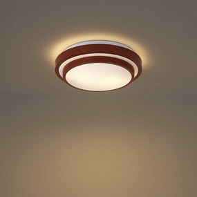 Plafoniera moderna Sienna con bianco 34cm IP44 - Walden