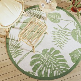 Tappeto Da Esterno Arakıl Verde Ø160 Cm İn Pp /