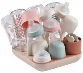 Beaba - Stendibottiglie beige/arancio