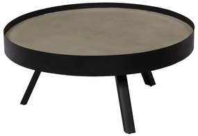 Tavolino Da Salotto Con Piano İn Cemento 74x32 Cm /