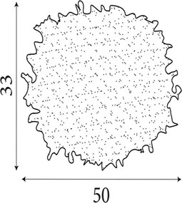 Searchlight 70393PI - Paralume per lampadario KATE, attacco E14/E27, Ø 50 cm, rosa