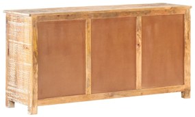 Credenza 151x40x75 cm in legno grezzo di acacia