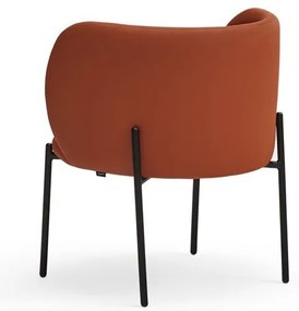 Poltrona in similpelle arancione Mogi - Teulat