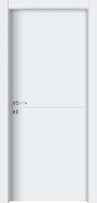 Porta interna a battente Frost in legno di abete colore bianco, L 70 x H 210 cm, apertura reversibile