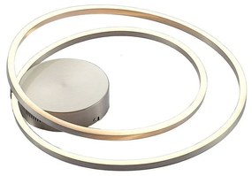 Lindby - Davian LED Plafoniera Dimmerabile Nickel Lindby