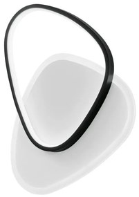 Plafoniera LED Ayrton Ø 42 cm nero IP20, 4600 lumen LUCE AMBIENTE DESIGN