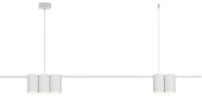 Lampadario a sospensione con filo GENESIS 5xGU10/8W/230V bianco
