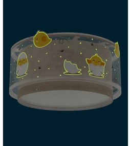 Dalber 76876 - Plafoniera per bambini BABY CHICK 2xE27/15W/230V