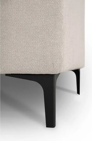Divano angolare beige (con penisola a sinistra/a L) con rivestimento in ciniglia Fabian – Scandic