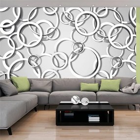 Fotomurale  Vicious circles  Colore Bianco, Dimensioni e Misure 100x70