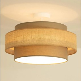 Brilagi - Lampadario a plafone RESNA 1xE27/60W/230V Ø 40 cm marrone/beige