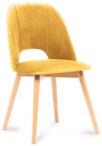 Sedia da pranzo TINO 86x48 cm giallo/faggio