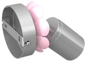 Faretto da muro FLOWER 1xGU10/8W/230V cromo opaco