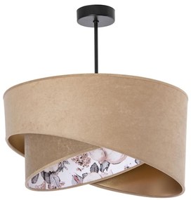 Lampadario a sospensione con supporto rigido 1xE27/60W/230V beige