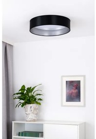 Duolla - Plafoniera LED ROLLER LED/24W/230V diametro 45 cm nero/argento