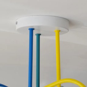LED Lampadario a plafone per bambini OXFORD 3xE27/15W/230V