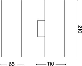 Ideal Lux - Applique da esterno GUN 1xGU10/35W/230V 21 cm IP44 marrone