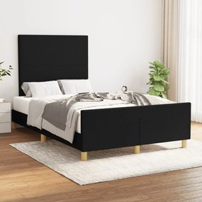 Giroletto Senza Materasso Nero 120x200 Cm Tessuto /