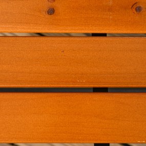 Panchina da Giardino 2 Posti con Braccioli 120x64x79 cm in Alluminio e Legno Teak...
