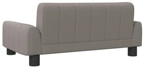 Lettino per cani tortora 70x45x30 cm in tessuto