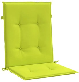 Cuscini per Sedia 6 pz Verde Intenso 100x50x3 cm Tessuto Oxford