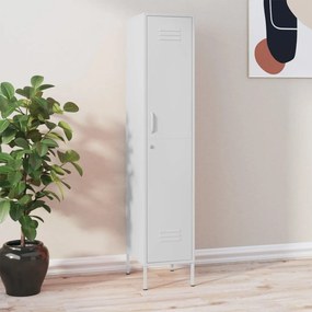 Armadio Bianco 35x46x180 Cm İn Acciaio /