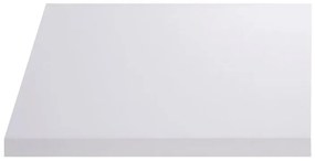 Top per lavabo Remix SENSEA L 90 x H 3.8 x P 49 cm bianco truciolare, lucido
