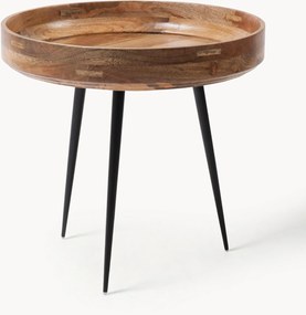 Tavolino rotondo in legno di mango Bowl