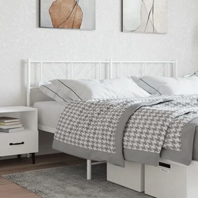 Testiera İn Metallo Bianco 160 Cm /