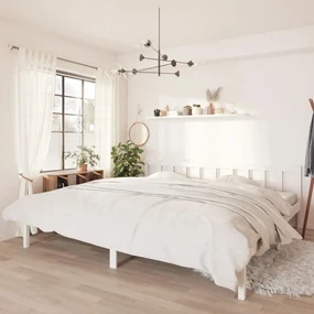 Giroletto Bianco İn Legno Massello 180x200 Cm Super King /