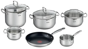 Set di pentole in acciaio inox 10 pezzi Duetto+ - Tefal