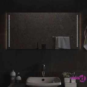 vidaXL Specchio da Bagno con Luci LED 50x100 cm