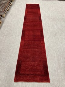 Loribaft Tappeto persiano 90 x 470 Rosso (Iran) Annodato A Mano