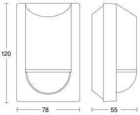 Steinel 034702 - Sensore di movimento da esterno ECO IP54 nero
