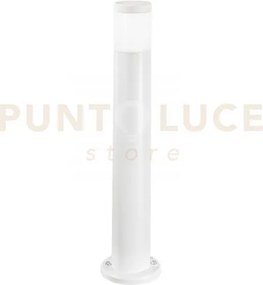 Paletto focus bianco tondo 1 luce attacco gu10 ip65 17,5x77,5cm