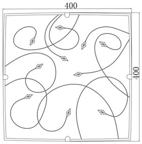Globo 40393-3 - Plafoniera 3xE27/60W