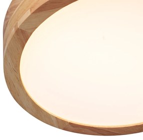 Plafoniera scandinava in legno 30 cm con LED dimmerabile - Pecker