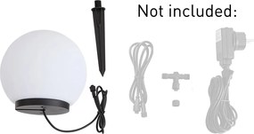 Lampada da esterno moderna 12V bianca 20cm incl. LED IP65 - Voltaire Luno