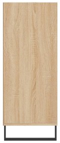 Credenza rovere sonoma 57x35x90 cm in legno multistrato