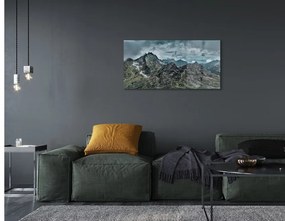 Quadro su vetro Montagne di roccia 100x50 cm