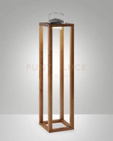 Blend lampada da tavolo ricaricabile noce 87,4cm dimmerabile