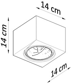 Plafoniera SEIDA 1xGU10/40W/230V