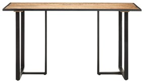Tavolo da Pranzo 140 cm in Legno di Mango Grezzo