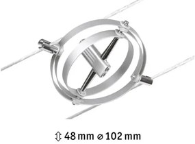 Paulmann 94437 - 1xGU5,3/10W Faretto CARDAN 12V cromo opaco