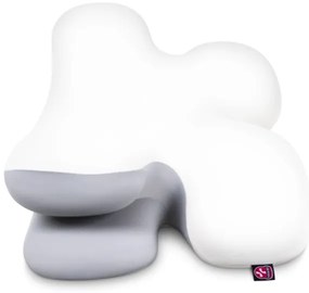 CONNECT IT CFH-6030-WH - Cuscino anatomico Virgo bianco/grigio