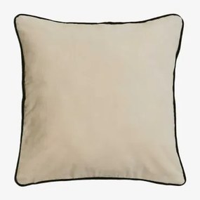 Cuscino Quadrato In Cotone (45x45 Cm) Tiaine Tapioca Beige - Sklum