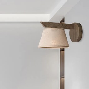 Brilagi - Lampada da parete LED ANTHONY 1xE14/40W/230V noce/beige