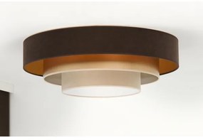 Duolla - Plafoniera LED LUNETA LED/26W/230V diametro 60 cm 4000K marrone/oro